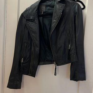 Joie caviar leather jacket